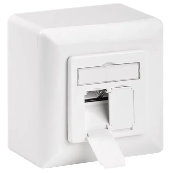 Netzwerkdose, Aufputz, CAT 6, 2x RJ45