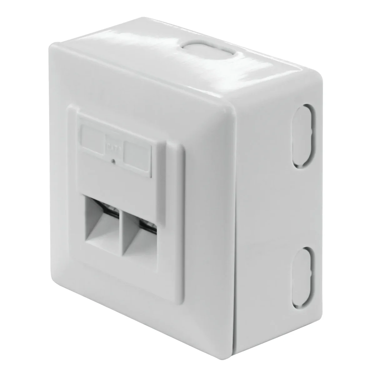 Netzwerkdose, Aufputz, CAT 6, 2x RJ45 – Bild 2