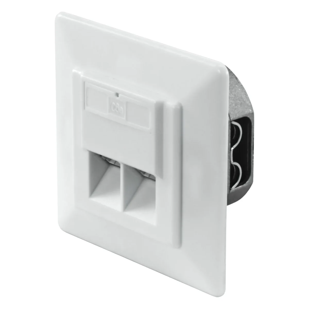 Netzwerkdose, Unterputz, CAT 6, 2x RJ45 – Bild 2