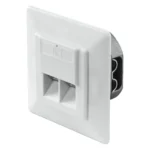 Netzwerkdose, Unterputz, CAT 6, 2x RJ45 – Bild 2