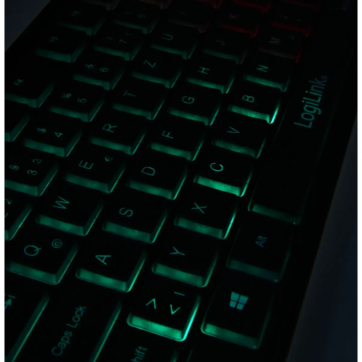 Tastatur "Rainbow" LogiLink, beleuchtet, schwarz, USB – Bild 4