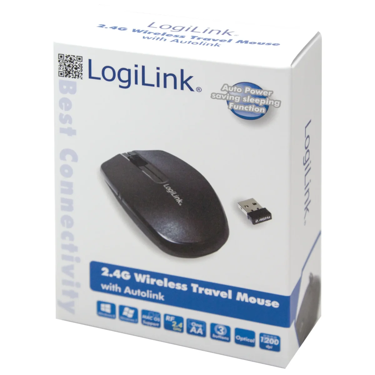 Maus, Wireless 2,4G Mouse, Optisch, schwarz – Bild 4
