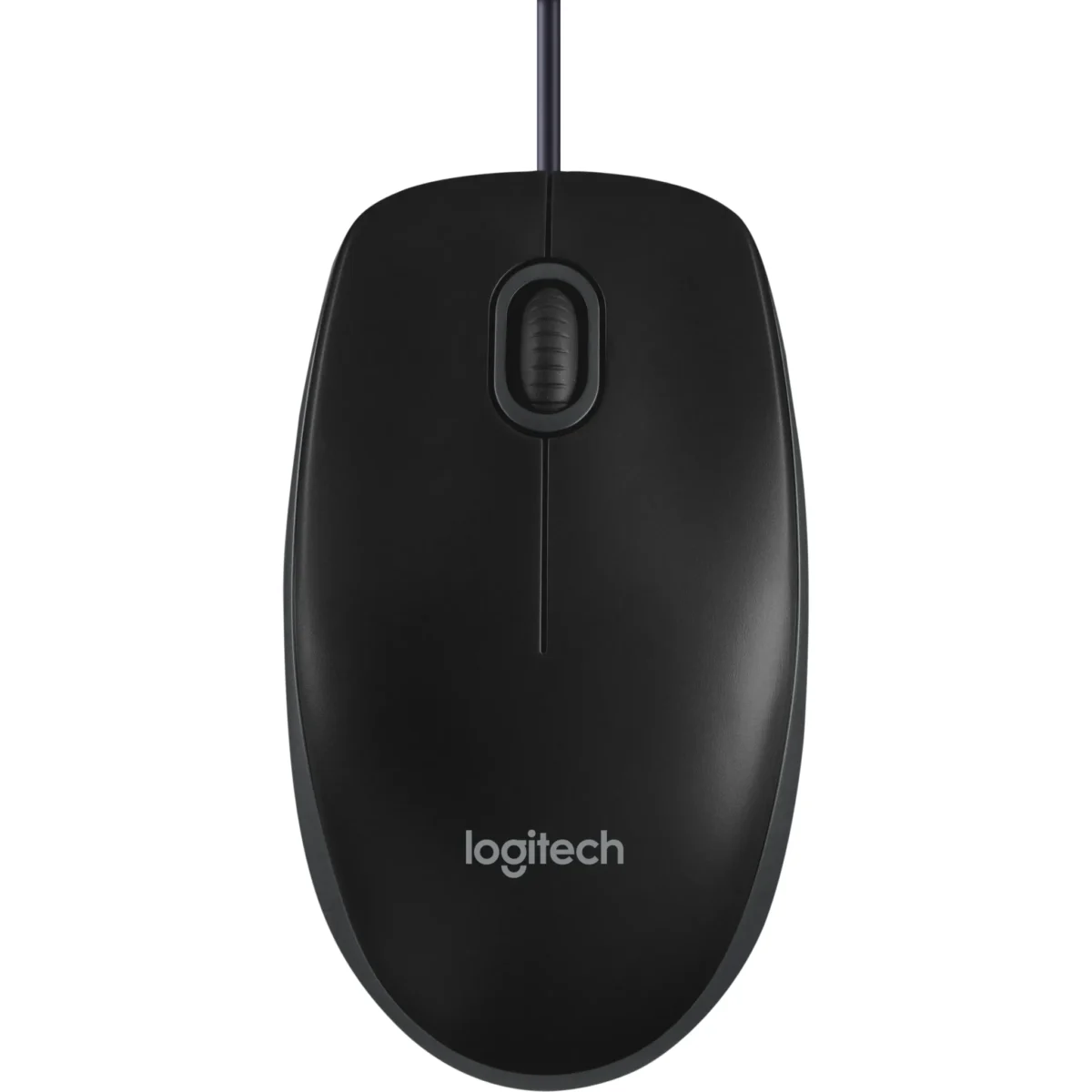 Maus Logitech "B100", USB, 800dpi, schwarz, kabelgebunden – Bild 1