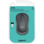 Maus Logitech "M185", 1000dpi, grau-schwarz, kabellos – Bild 2