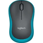 Maus Logitech "M185", 1000dpi, blau-schwarz, kabellos