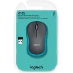 Maus Logitech "M185", 1000dpi, blau-schwarz, kabellos – Bild 2