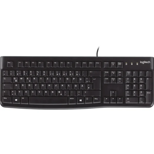 Tastatur Logitech "K120", USB, schwarz, kabelgebunden