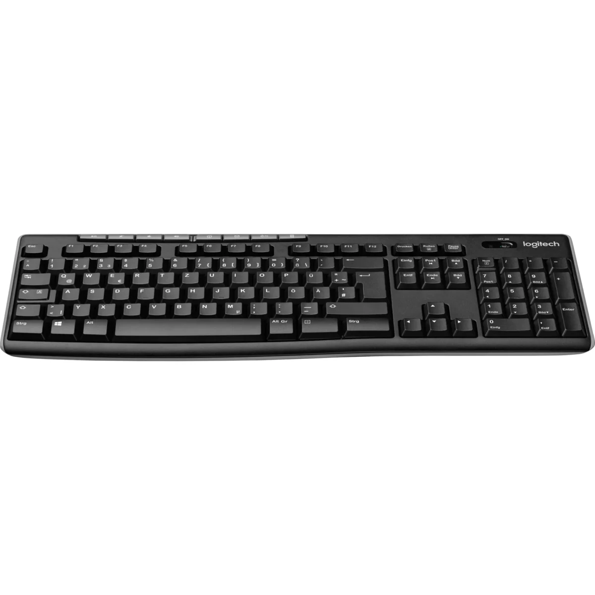 Tastatur Logitech "K270", schwarz, kabellos – Bild 1