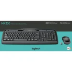 Tastatur/Maus-Set Logitech "MK330", 1000dpi, schwarz, kabellos – Bild 2