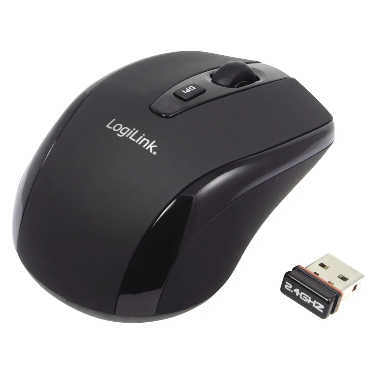 Maus, optisch, Funk, 1.600 dpi, USB – Bild 1