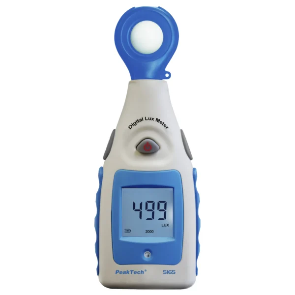 Luxmeter Peaktech "P5165", 2000 Counts, LCD Anzeige, Hintergrunbeleuchtung
