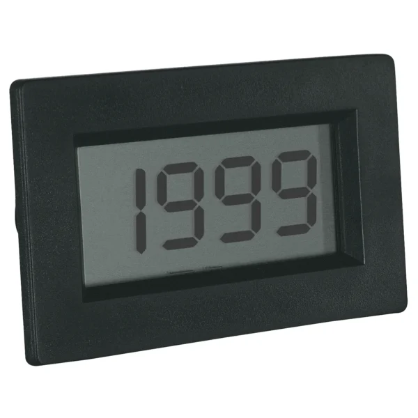 LCD Voltmeter-Einbaumodul PeakTech "LDP-135", 13mm Ziffernhöhe, Batteriebetrieben (9V Batterie)