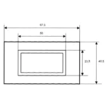LCD Voltmeter-Einbaumodul PeakTech "LDP-135", 13mm Ziffernhöhe, Batteriebetrieben (9V Batterie) – Bild 2