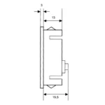 LCD Voltmeter-Einbaumodul PeakTech "LDP-135", 13mm Ziffernhöhe, Batteriebetrieben (9V Batterie) – Bild 3