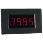 LED Voltmeter-Einbaumodul PeakTech "LDP-235", LCD-Anzeige, Hintergrundbeleuchtung, Rot