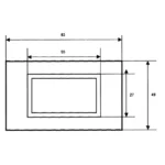 LED Voltmeter-Einbaumodul PeakTech "LDP-235", LCD-Anzeige, Hintergrundbeleuchtung, Rot – Bild 2