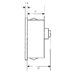 LED Voltmeter-Einbaumodul PeakTech "LDP-235", LCD-Anzeige, Hintergrundbeleuchtung, Rot – Bild 3