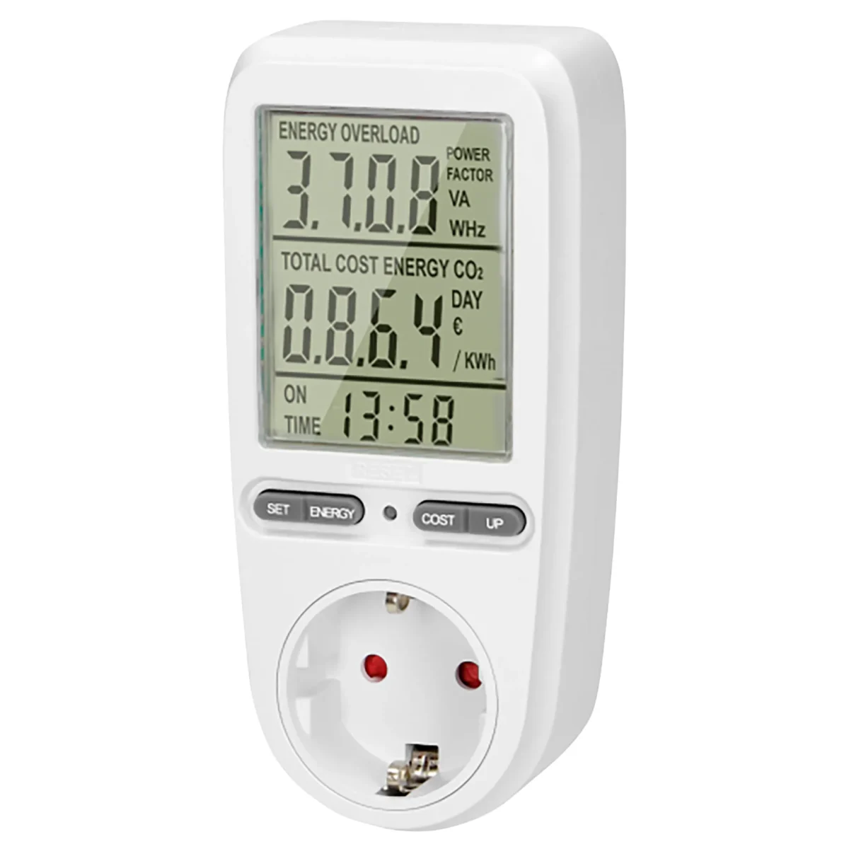 Energiekosten-Messgerät mit LCD-Display, max. 3.680W – Bild 1