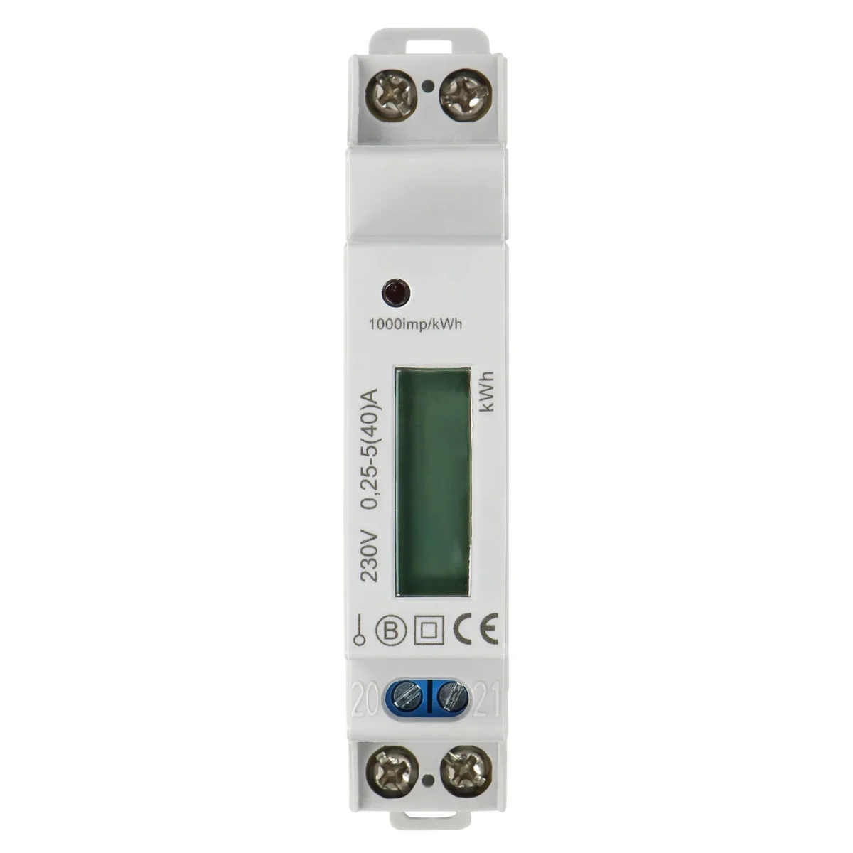 1-phasiger Stromzähler, 40A, MID, Impulsausgang, 1 Modul, DIN TH-35mm – Bild 4