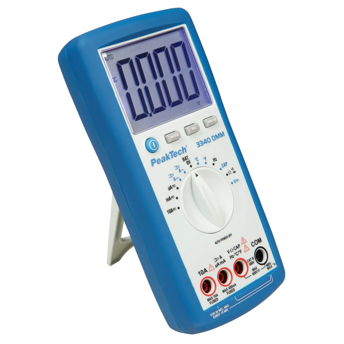 Digital-Multimeter PeakTech "P3340", 4000 Counts, 600V AC/DC, 10A AC/DC, Auto-Range – Bild 2