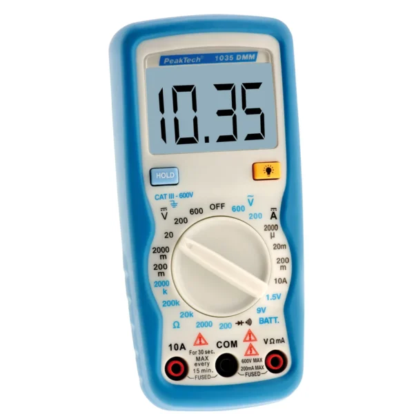 Digital-Multimeter PeakTech "P1035", 2000 Counts, 600V AC/DC, 10A DC