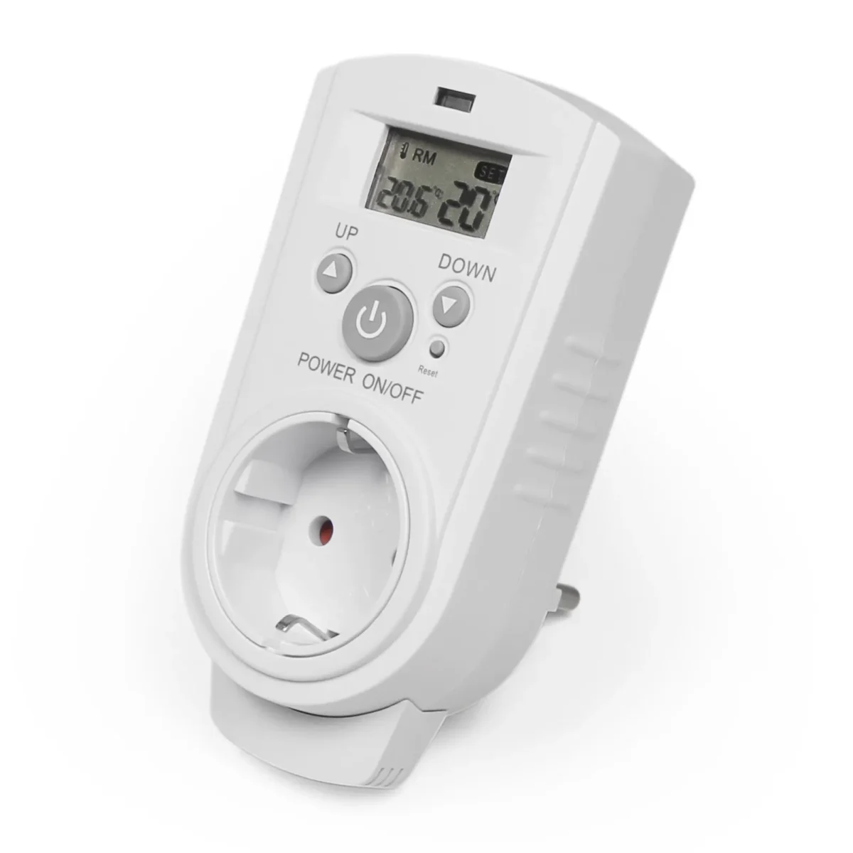 Steckdosen-Thermostat McPower "TCU-530", 5-30 °C, max. 3680W, 230V, Display – Bild 1