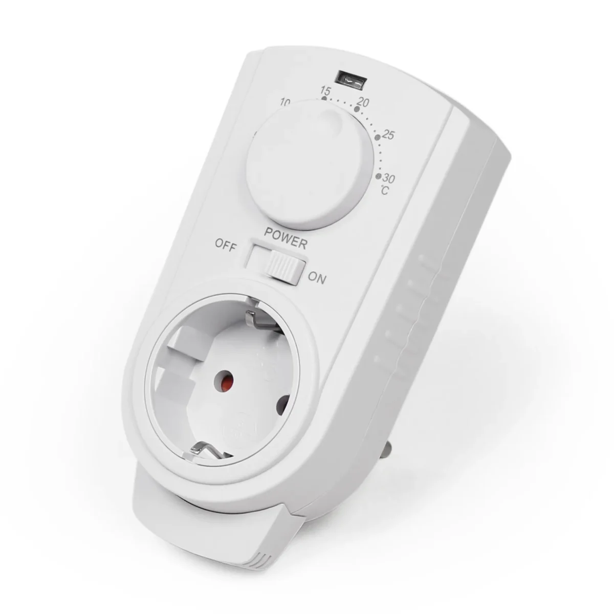 Steckdosen-Thermostat McPower "TCU-330" 5-30°C, max. 3500W, 230V – Bild 1