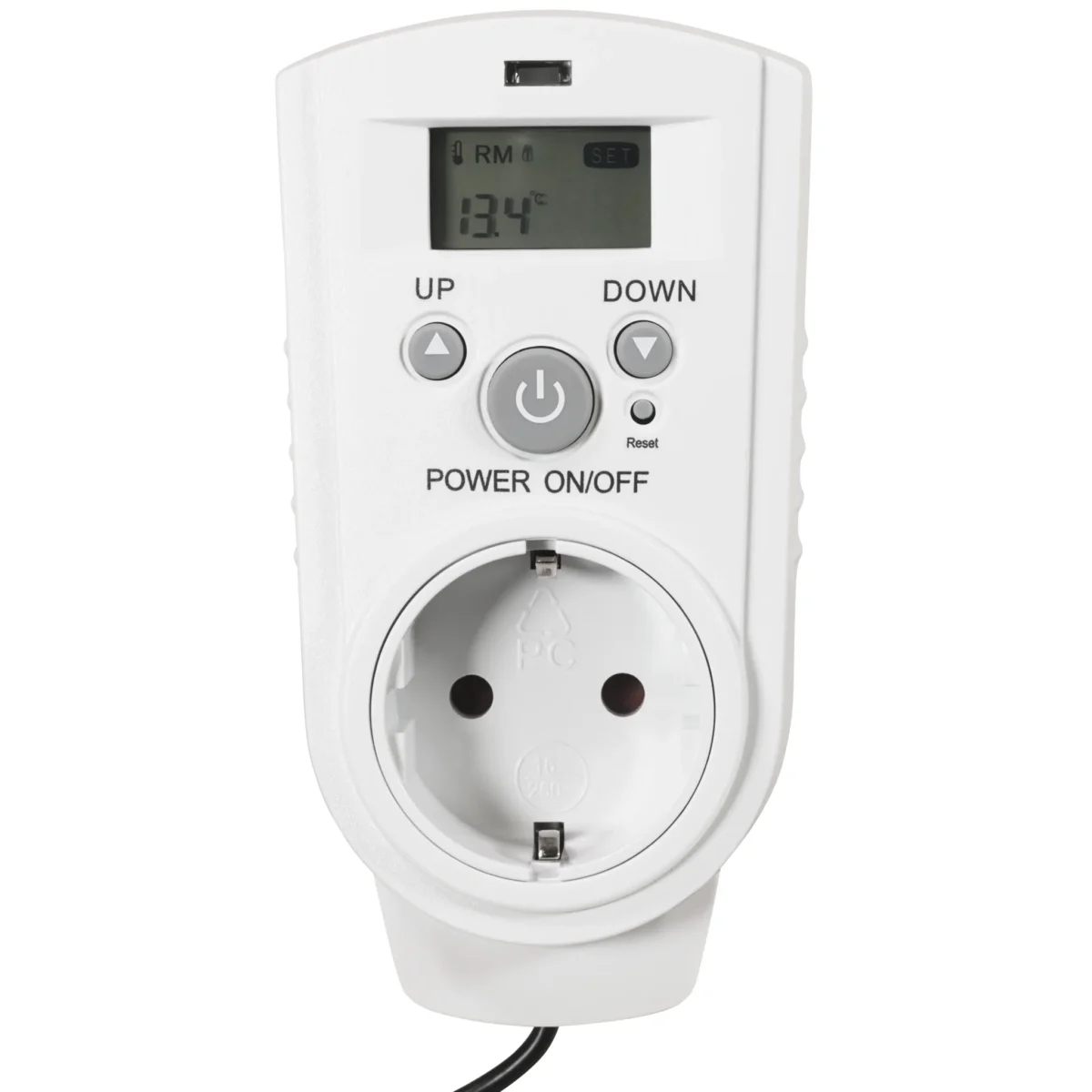 Steckdosen-Thermostat McPower "TCU-540" 5-30°C, Display, Kabel + Außenfühler – Bild 3