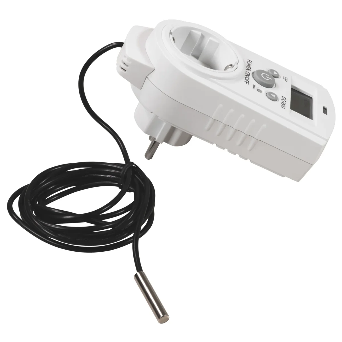 Steckdosen-Thermostat McPower "TCU-540" 5-30°C, Display, Kabel + Außenfühler – Bild 4