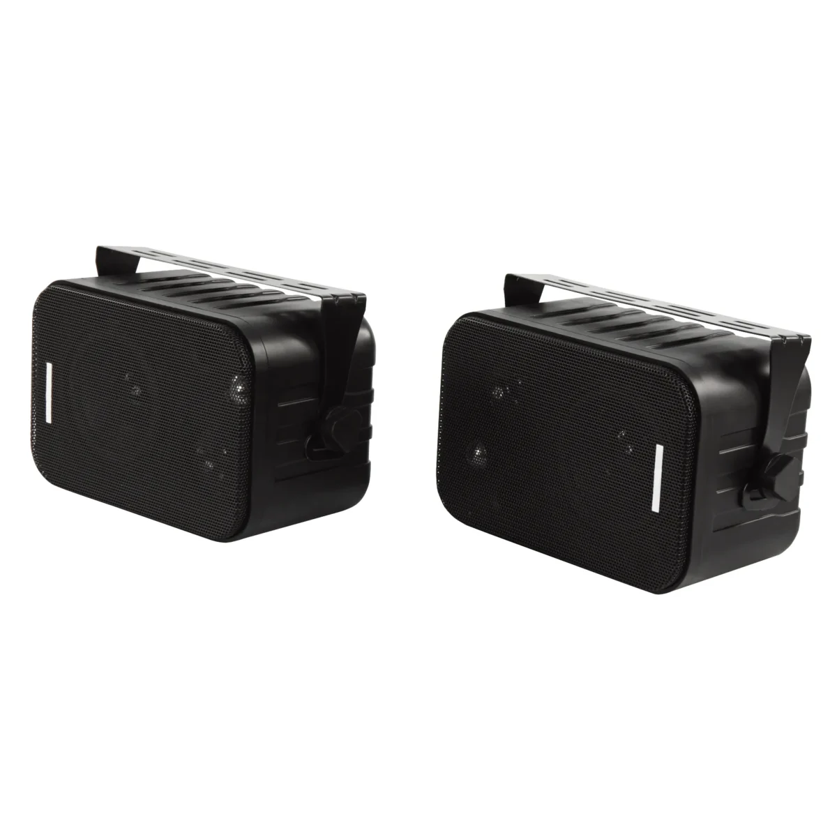 Mini 3- Wege Lautsprecher, Paar, schwarz, 2x60W, 80Hz - 20kHz, 8 Ohm – Bild 1