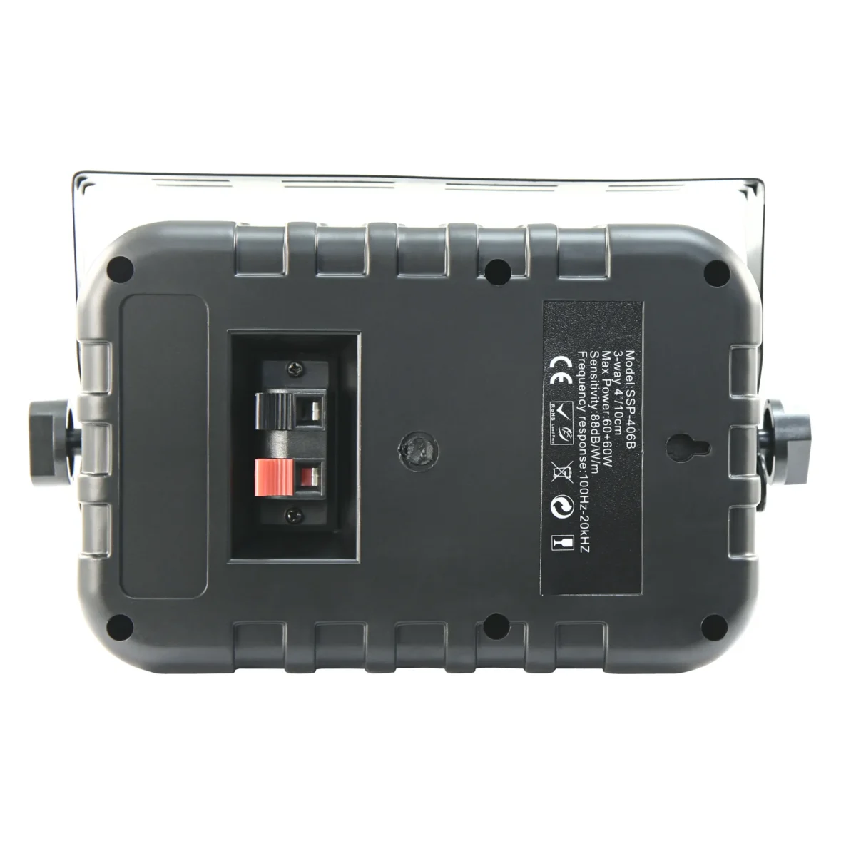 Mini 3- Wege Lautsprecher, Paar, schwarz, 2x60W, 80Hz - 20kHz, 8 Ohm – Bild 3