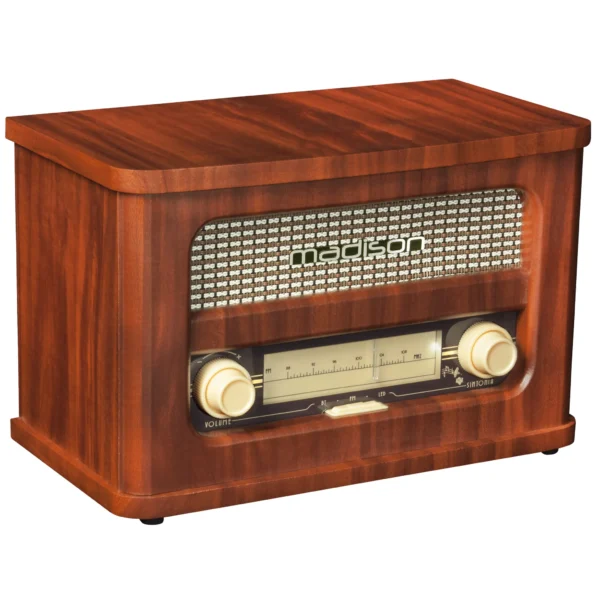 Nostalgie Radio MADISON "MAD-RETRORADIO" Bluetooth, FM-Radio, Akku