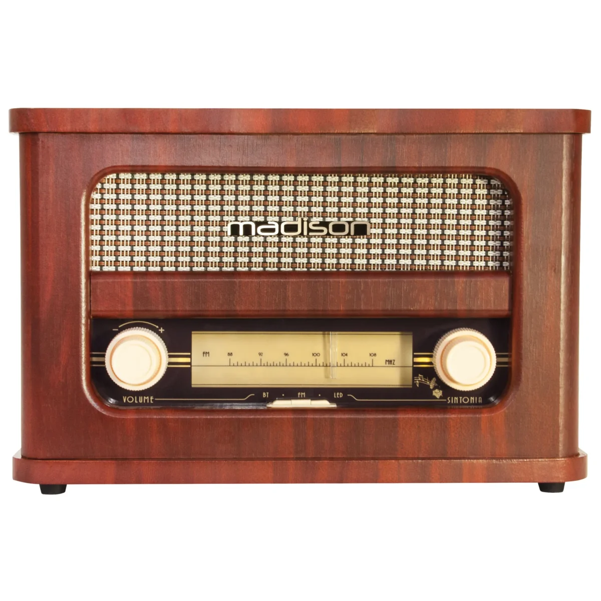 Nostalgie Radio MADISON "MAD-RETRORADIO" Bluetooth, FM-Radio, Akku – Bild 2