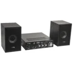 Karaoke-Set LTC "STAR2-MKII" USB/SD, Bluetooth, inkl. zwei Mikrofone und Boxen – Bild 2