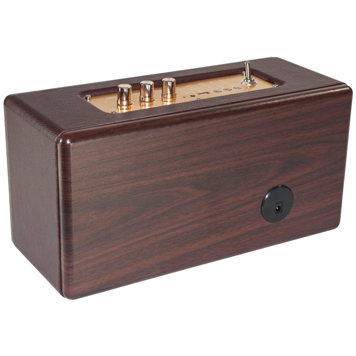 tragbarer Nostalgie Lautsprecher MADISON "FREESOUND-VINTAGE-WD" Bluetooth, Akku – Bild 3