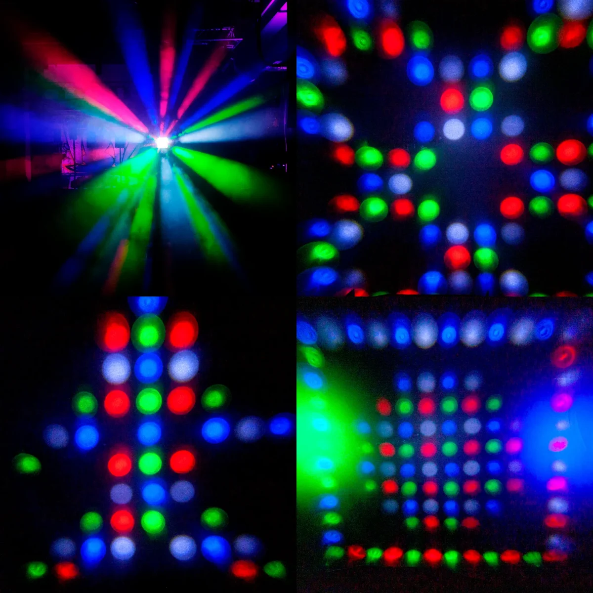 LED-Lichteffekt IBIZA "COMBI-FX4" DMX gesteuert, 3in1 Wash-Moon-Strobe – Bild 2