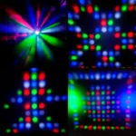 LED-Lichteffekt IBIZA "COMBI-FX4" DMX gesteuert, 3in1 Wash-Moon-Strobe – Bild 2