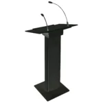 Aktives Konferenz-Rednerpult BST "AMC73-B" 90W, 4 Lautsprecher, 2 UHF-Mikros – Bild 2
