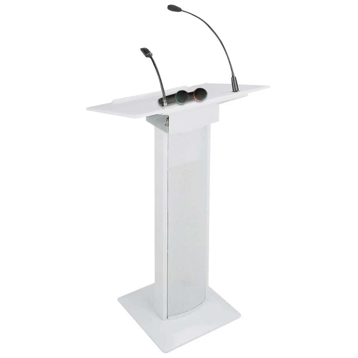 Aktives Konferenz-Rednerpult BST "AMC73-W" 90W, 4 Lautsprecher, 2 UHF-Mikros – Bild 2