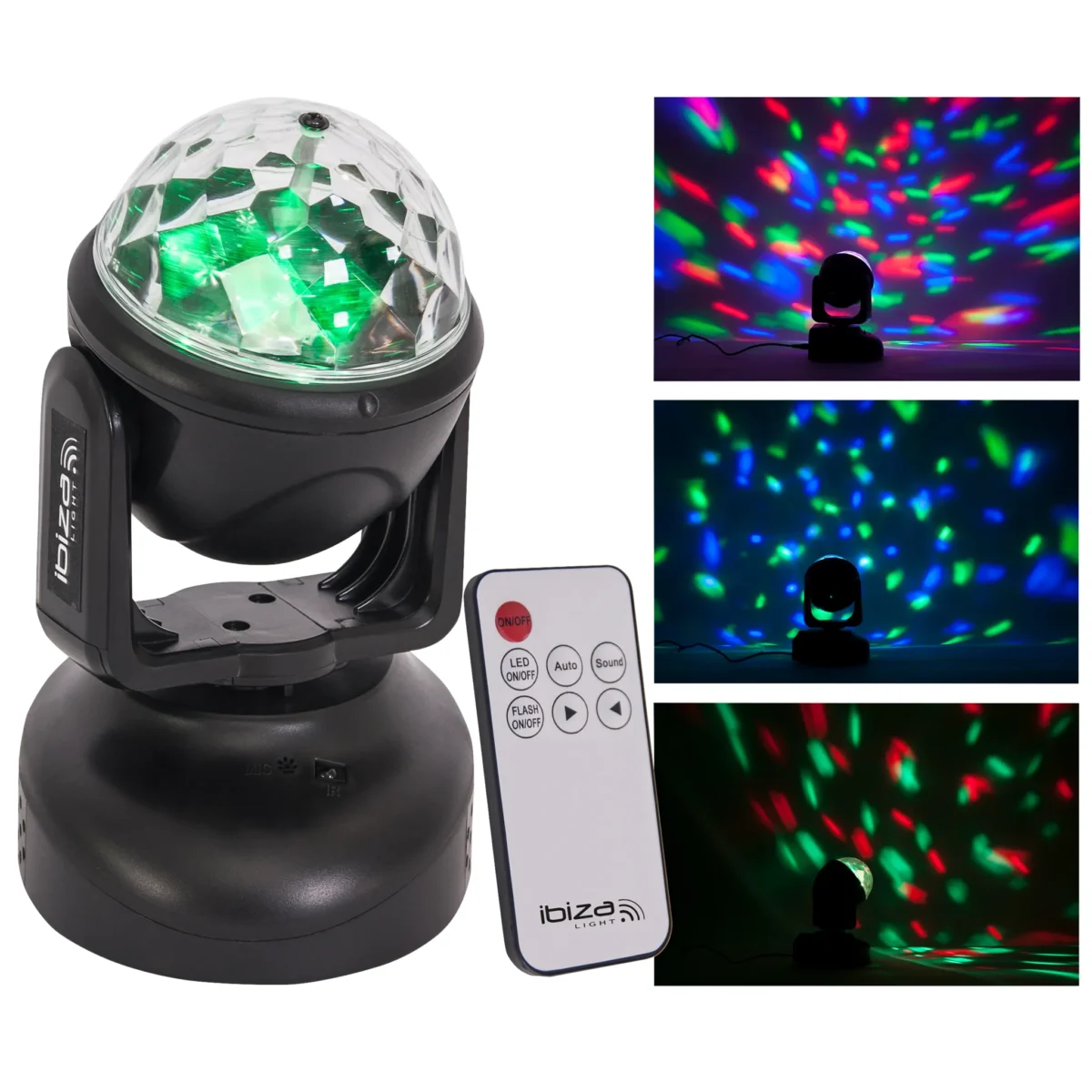 LED-Moving Head IBIZA "LMH-ASTRO" 6x RGB LEDs, 18W – Bild 1