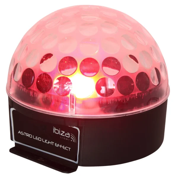 LED-Lichteffekt IBIZA "ASTRO1" 3x 3W RGB-LEDs, 81 Linsen