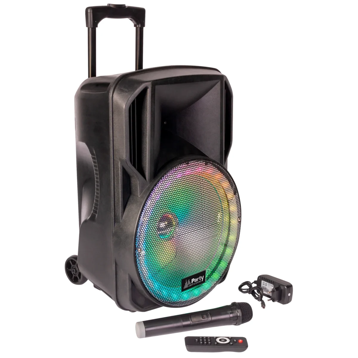 Mobile Beschallungsanlage PARTY "PARTY-12RGB" 700W, Bluetooth, LED-Beleuchtung – Bild 1