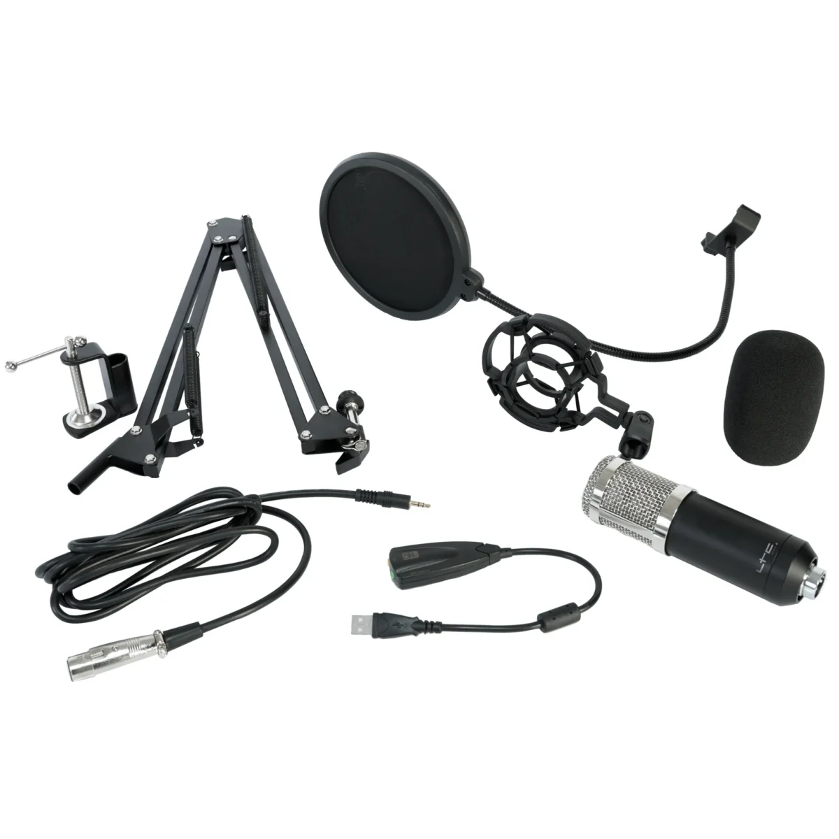 Mikrofon LTC "STM200-Plus" ideal für z.B. Podcast oder Streaming, Plug&Play, USB – Bild 4