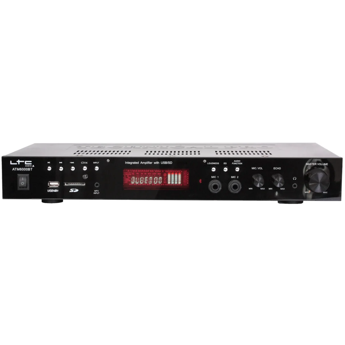 Hi-Fi Stereo Verstärker LTC "ATM6000BT" Bluetooth, Karaoke, 2x50W – Bild 1