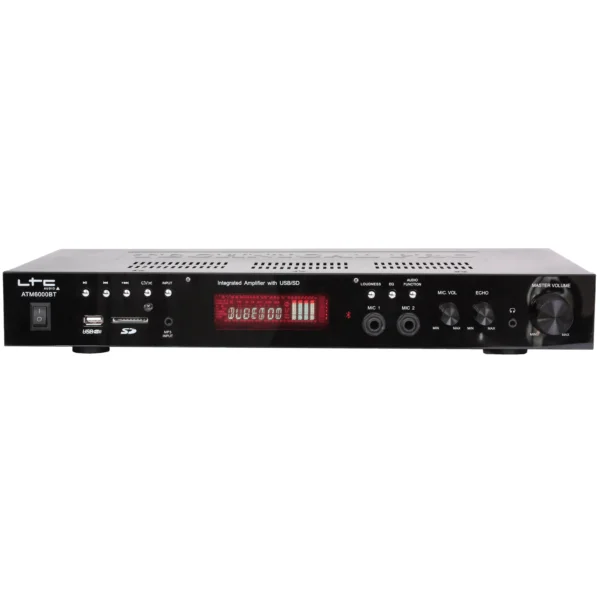 Hi-Fi Stereo Verstärker LTC "ATM6000BT" Bluetooth, Karaoke, 2x50W