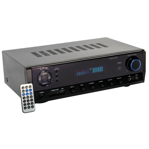 Hi-Fi Stereo Verstärker LTC "ATM6500BT" Bluetooth, Karaoke, 2x50W