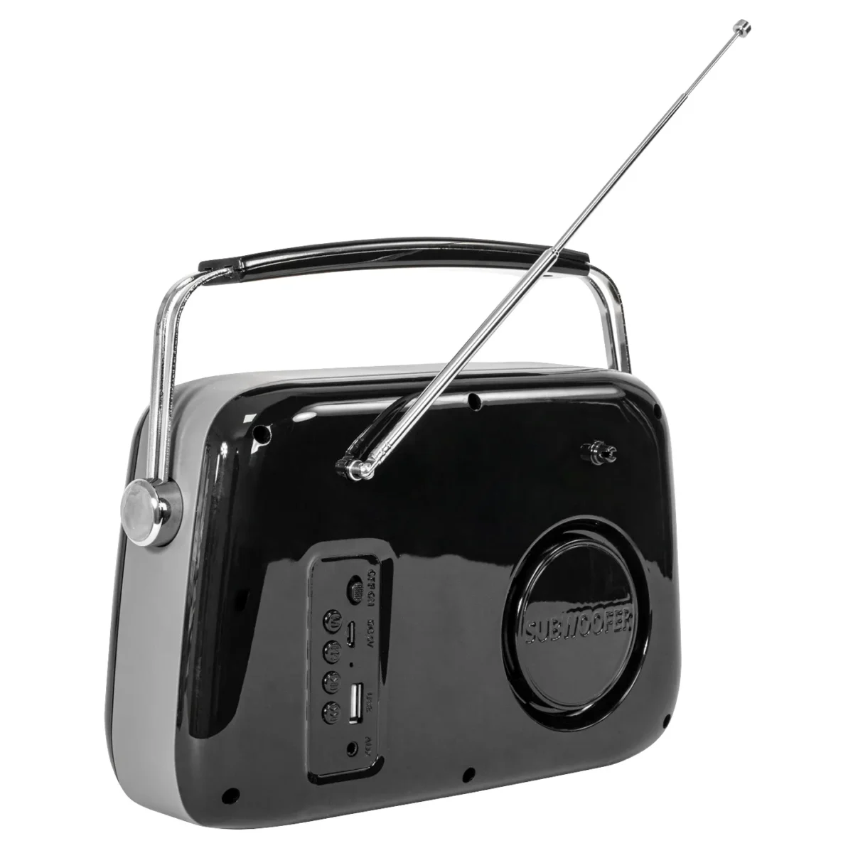 Tragbares Nostalgie Radio "FREESOUND-VR40B" mit Bluetooth, USB & FM 30W, schwarz – Bild 3