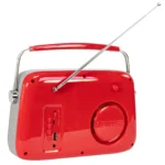 Tragbares Nostalgie Radio "FREESOUND-VR40R" mit Bluetooth, USB & FM 30W, rot – Bild 3