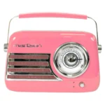 Tragbares Nostalgie Radio "FREESOUND-VR40P" mit Bluetooth, USB & FM 30W, pink – Bild 2
