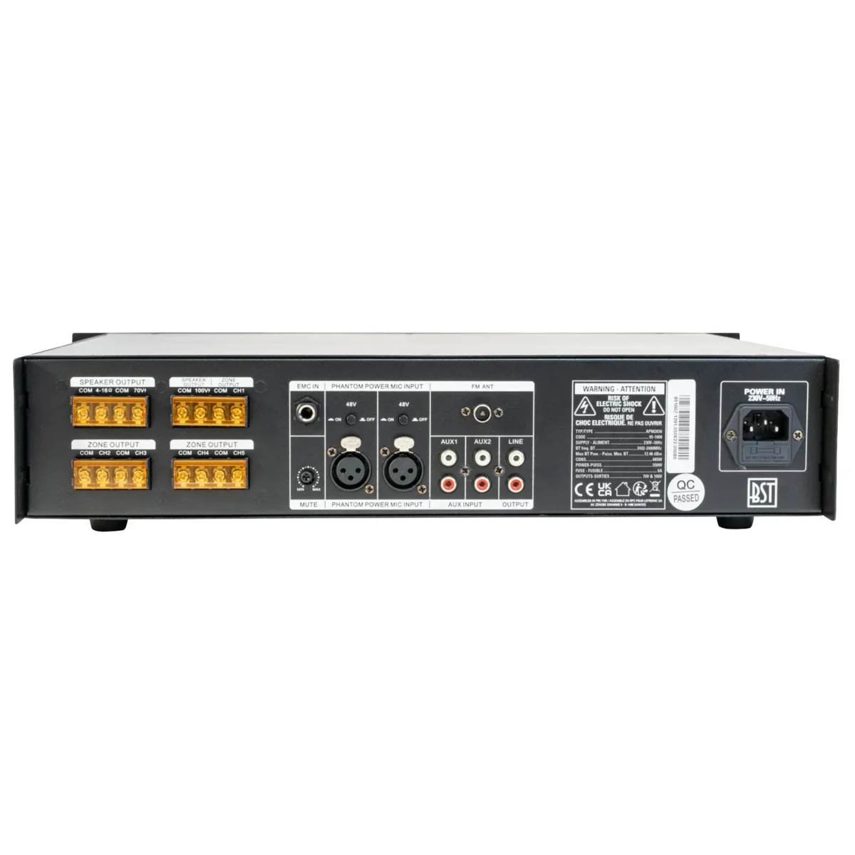 5-Zonen-Mischverstärker "APM2836" mit USB, Bluetooth, UKW Radio& Fernbedienung – Bild 3